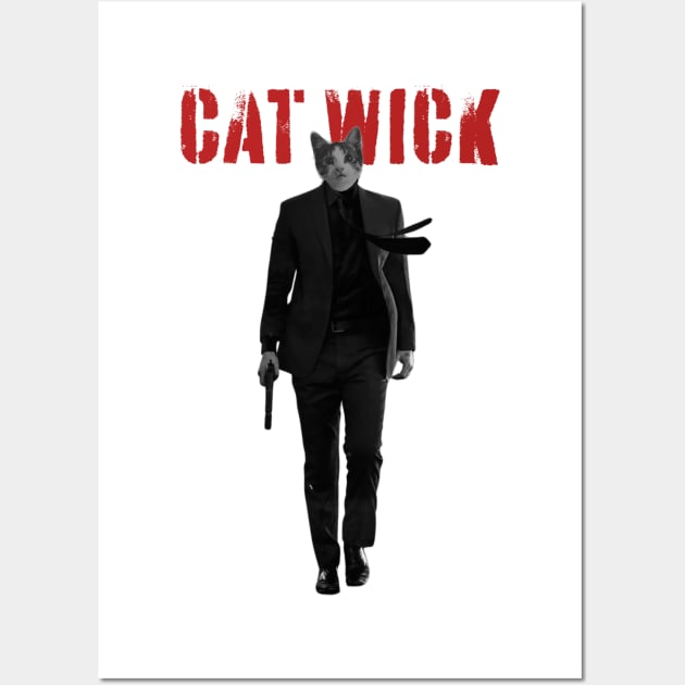 Cat Wick Wall Art by Grade Design